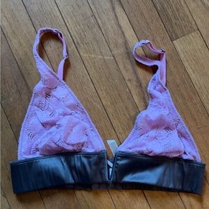 Intimately Free People purple and grey lace bralette